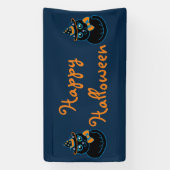 ハッピーハローウィンパーティー装飾デコーバナー 横断幕 (縦)