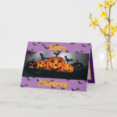 ハッピーハローウィンパーティー カード (黄色い花)