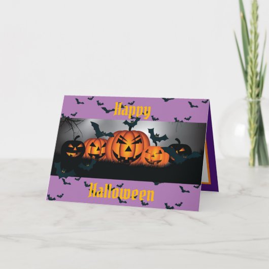 ハッピーハローウィンパーティー カード (正面)