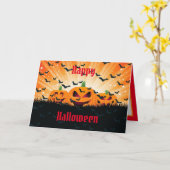 ハッピーハローウィンパーティー カード (黄色い花)