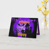 ハッピーハローウィンパーティー カード (黄色い花)