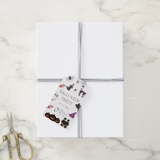 ハッピーハローウィンパーティー ギフトタグ (より糸付き)
