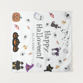 ハッピーハローウィンパーティー タペストリー (正面(横))