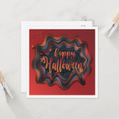 ハッピーハローウィンパーティー「トリートまたはトリック」 カード (正面/裏面インサイチュ)