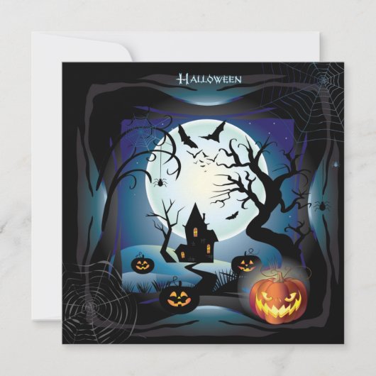 ハッピーハローウィンパーティー「トリートまたはトリック」 カード (正面)