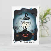 ハッピーハローウィンパーティー「トリートまたはトリック」マジカル 招待状 (スタンド正面)