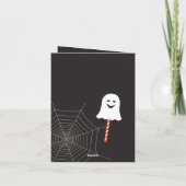 ハッピーハローウィンパーティー「トリートまたはトリック」マジカル 招待状 (裏面)