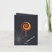 ハッピーハローウィンパーティー「トリートまたはトリック」マジカル 招待状 (裏面)