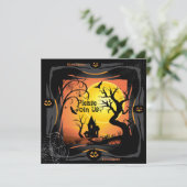 ハッピーハローウィンパーティー「トリートまたはトリック」マジカル 招待状 (スタンド正面)