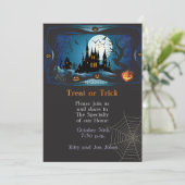 ハッピーハローウィンパーティー「トリートまたはトリック」マジカル 招待状 (スタンド正面)