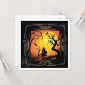 ハッピーハローウィンパーティー「トリート·オア·トリック」 カード (正面/裏面インサイチュ)