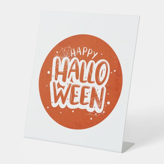 ハッピーハローウィンパーティー – ハロウィーンの衣装 台座サイン (正面)