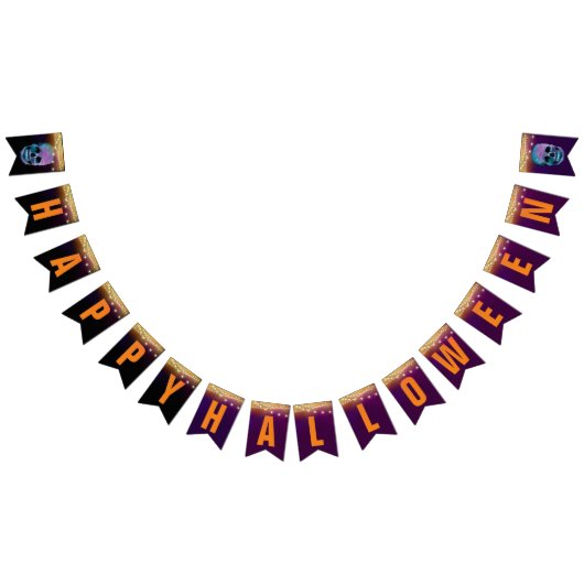 ハッピーハローウィンパーティー バンティングフラッグ (全)
