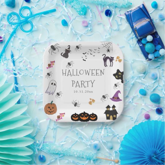 ハッピーハローウィンパーティー ペーパープレート (パーティー)