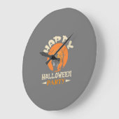 ハッピーハローウィンパーティー ラージ壁時計 (傾斜)