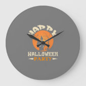 ハッピーハローウィンパーティー ラージ壁時計 (正面)