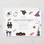 ハッピーハローウィンパーティー 招待状 (正面)