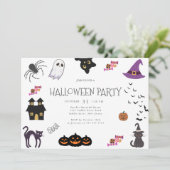 ハッピーハローウィンパーティー 招待状 (スタンド正面)