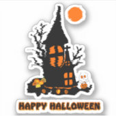 ハッピーハローウィンビニールシール シール (正面)