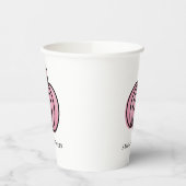 ハッピーハローウィンピンクカボチャ 紙コップ (左)