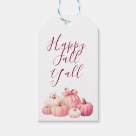 ハッピーハローウィンピンクパンプキンコースター ギフトタグ