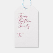 ハッピーハローウィンピンクパンプキンコースター ギフトタグ (裏面)