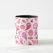 ハッピーハローウィンピ不気味ンク幽霊&ウィッチズマグ マグカップ (中央)