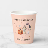 ハッピーハローウィンファミリーカスタムパーティー 紙コップ (正面)