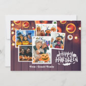 ハッピーハローウィンファミリーフォトカード サンキューカード (正面)