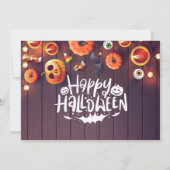 ハッピーハローウィンファミリーフォトカード サンキューカード (裏面)