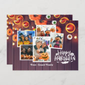 ハッピーハローウィンファミリーフォトカード ポストカード (正面/裏面)