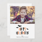 ハッピーハローウィンファミリー写真 案内ポストカード (正面/裏面)