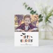 ハッピーハローウィンファミリー写真 案内ポストカード (スタンド正面)
