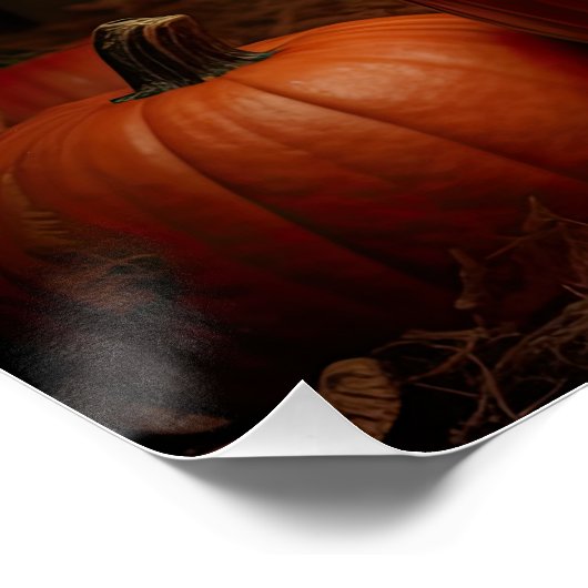 ハッピーハローウィンファームチキンロースターパンプキンパッチ ポスター (コーナー)