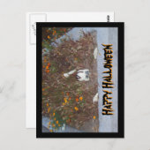 ハッピーハローウィンフェイクスケルトンのMarigold Patch ポストカード (正面/裏面)