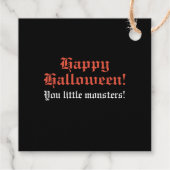 ハッピーハローウィンフォイルメッセージカード フェイバータグ (裏面)