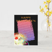 ハッピーハローウィンフォトカード：ハイファイスカル2 カード (黄色い花)