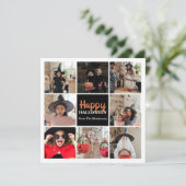 ハッピーハローウィンフォトコラージュシンプル カード (スタンド正面)