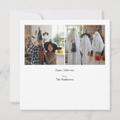 ハッピーハローウィンフォトコラージュシンプル カード (裏面)