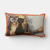ハッピーハローウィンフクロウ&キャット ランバークッション (裏面)