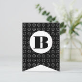 ハッピーハローウィンフラグのバンティングバナーポストカード ポストカード (スタンド正面)