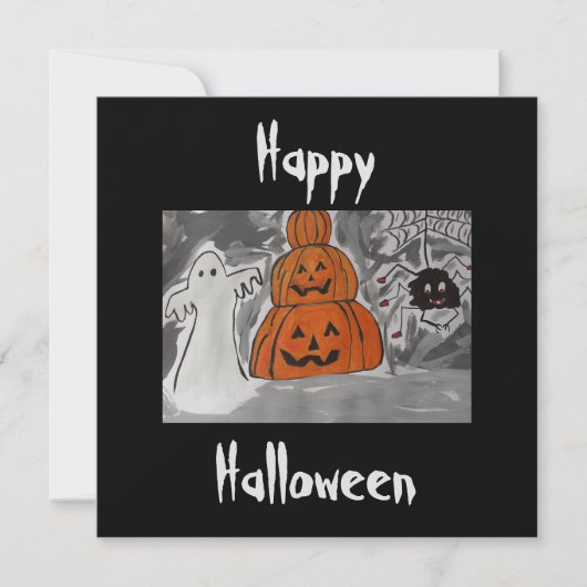 ハッピーハローウィンフラットカード (正面)