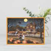 ハッピーハローウィンフラットホリデーカード シーズンカード (スタンド正面)