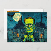 ハッピーハローウィンフランケンシュタイン シーズンポストカード (正面/裏面)