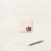 ハッピーハローウィンフランスのブルドッグ ポストイット (デスク上)