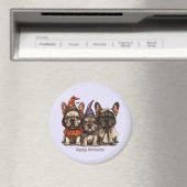 ハッピーハローウィンフランスのブルドッグ マグネット (インサイチュ (食洗機))