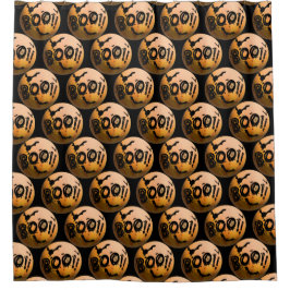 ハッピーハローウィンブカボチャ シャワーカーテン