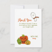 ハッピーハローウィンブデイパーティー サンキューカード (裏面)