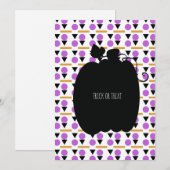 ハッピーハローウィンブラックカボチャ及びパターンカード (正面/裏面)