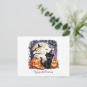 ハッピーハローウィンブラックキッテン シーズンポストカード (スタンド正面)